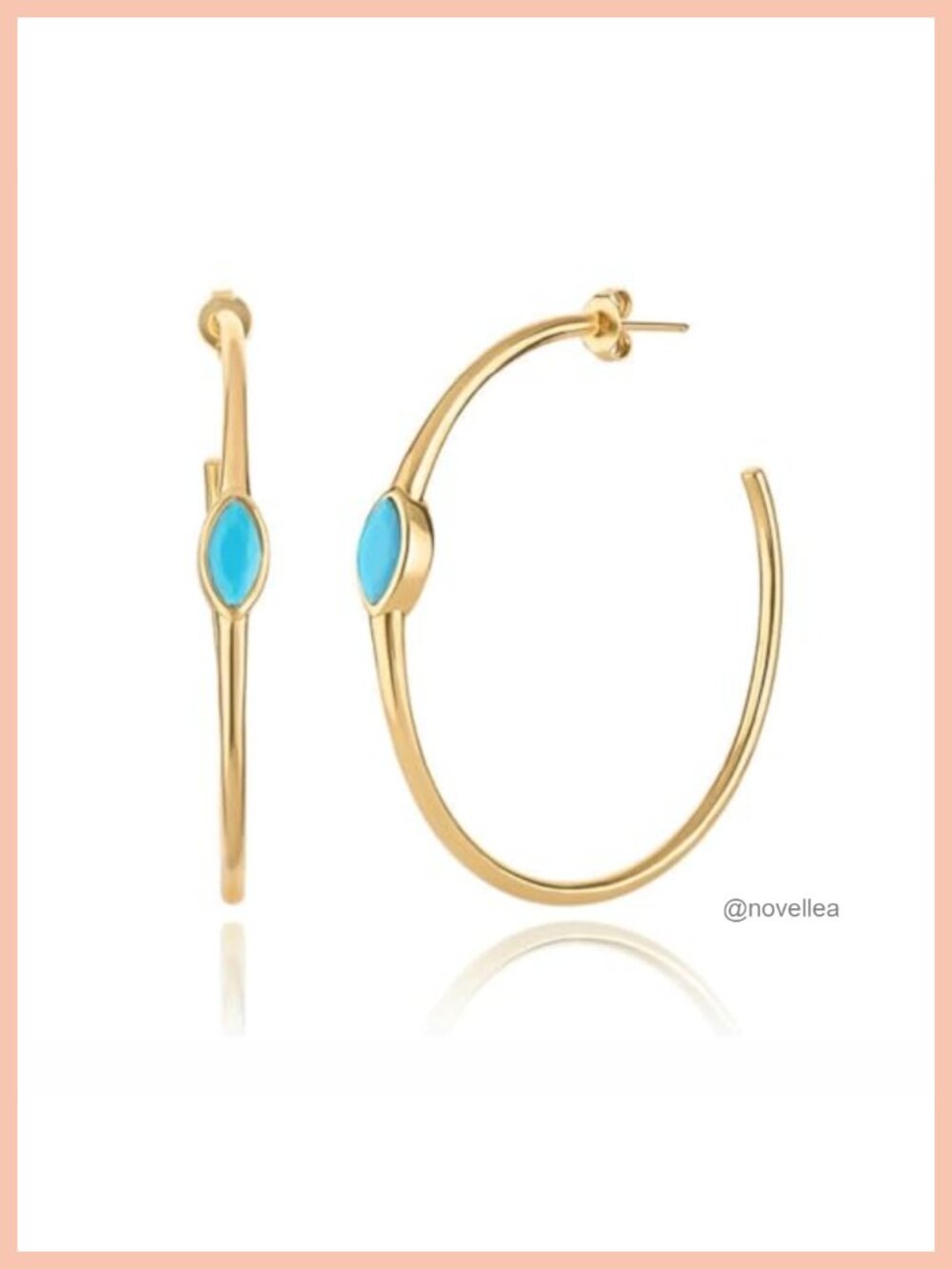 14k Gold Plated Waterproof Pearl Hoop Earrings Hypoallergenic Lightweight